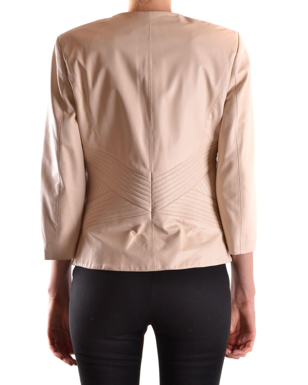 Elisabetta Franchi Jas Beige in het Multicolor