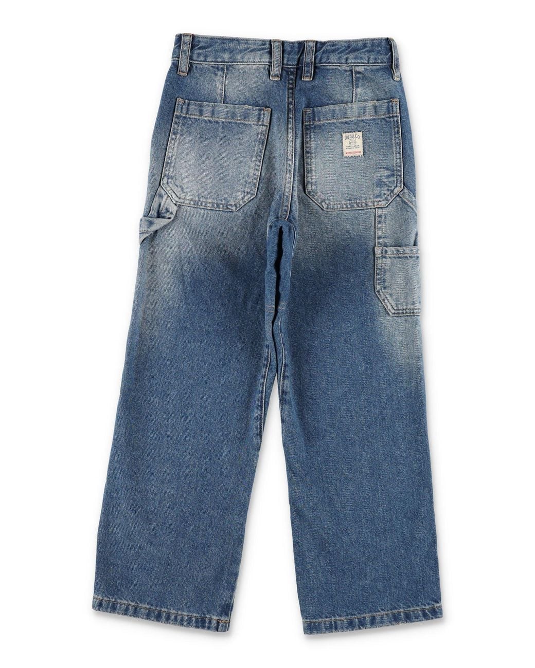 DIESEL Blue Boy's Wide-Leg Utility Jeans