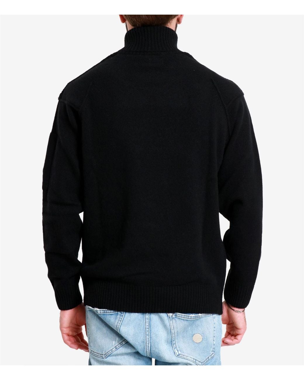 C P Company Black Sweaters for men