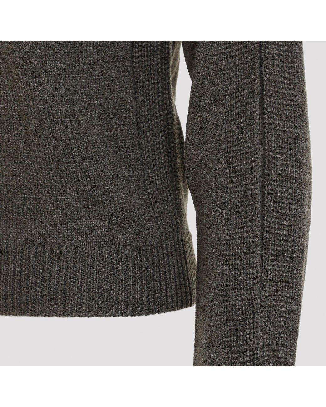Alberta Ferretti Gray Wool Sweater