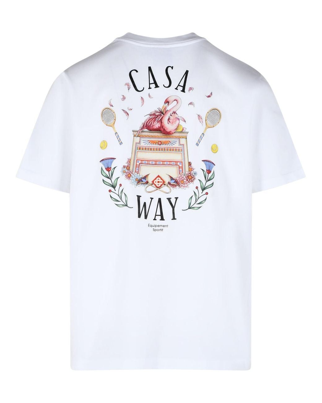 Casablanca White 'Casaway' Cotton T Shirt