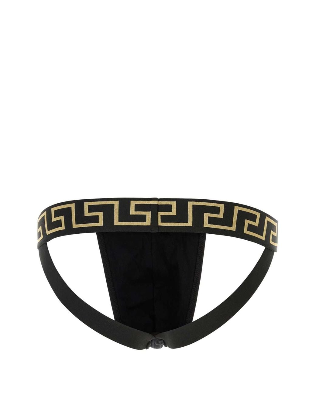 Versace Black Stretch Cotton Brief for men