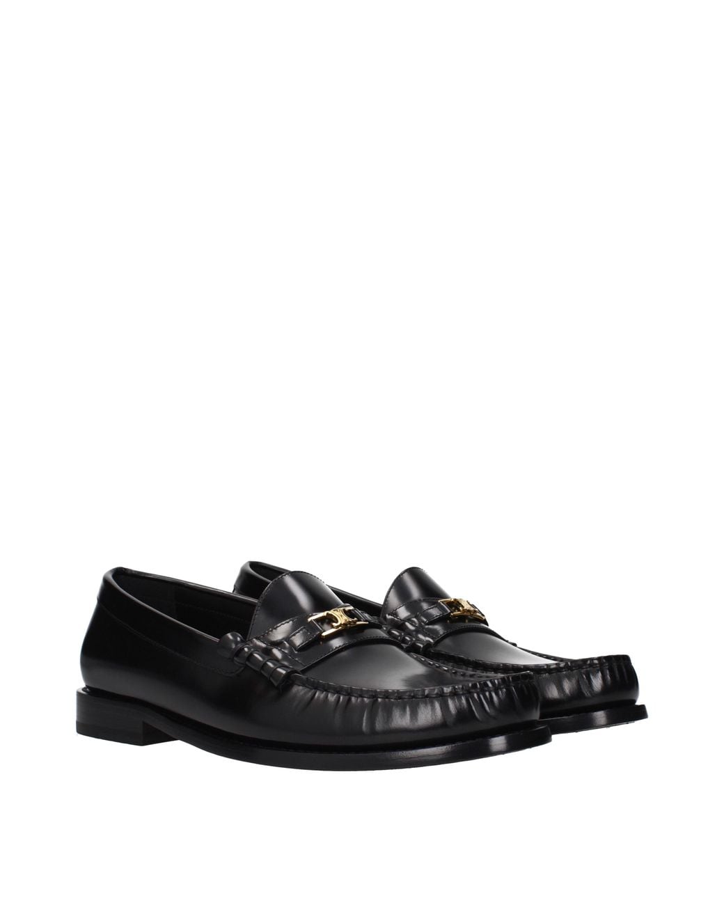 Céline Black Loafers Luco Leather