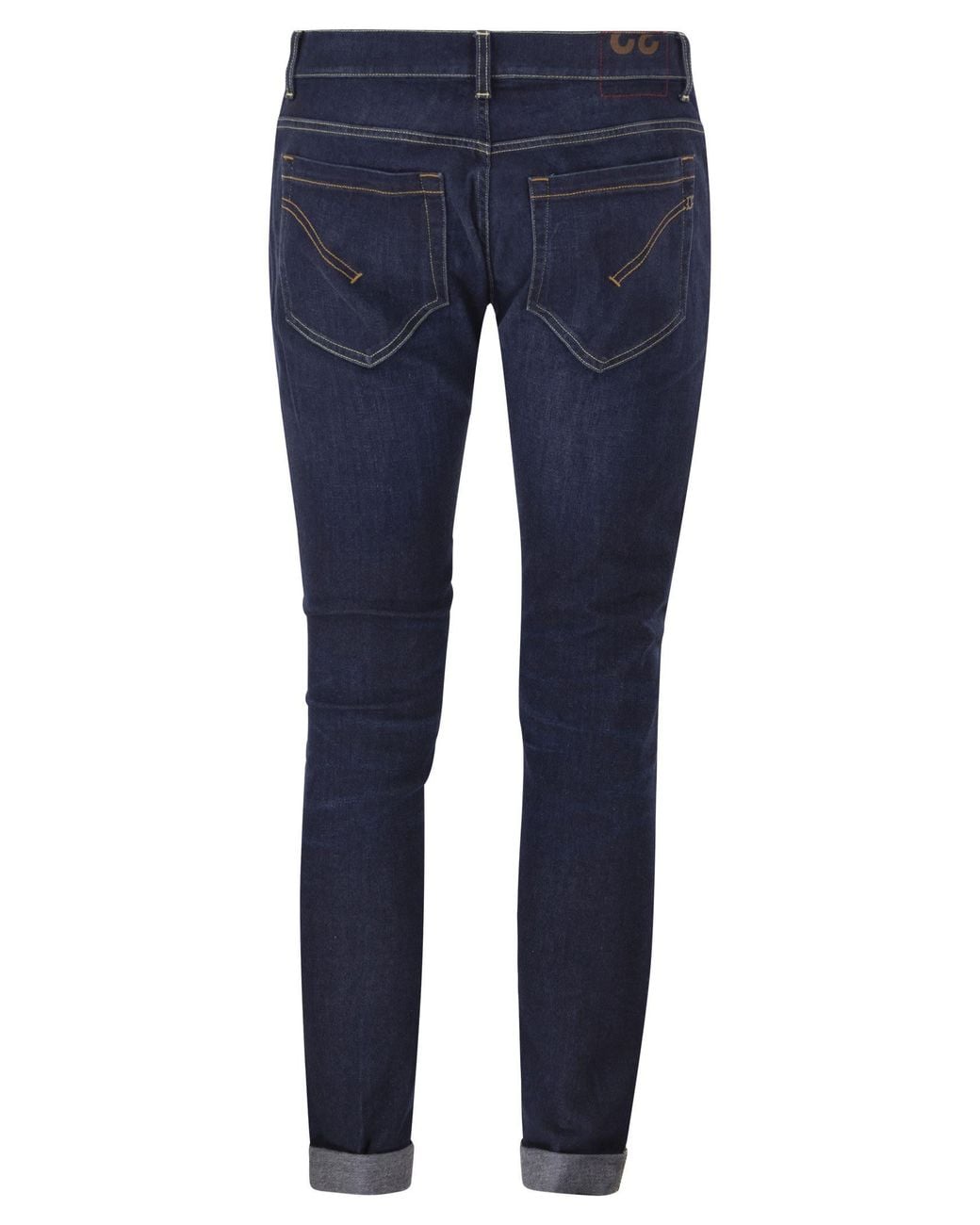 Dondup Blue George Skinny Fit Stretch Denim Jeans With Contrast Stitching