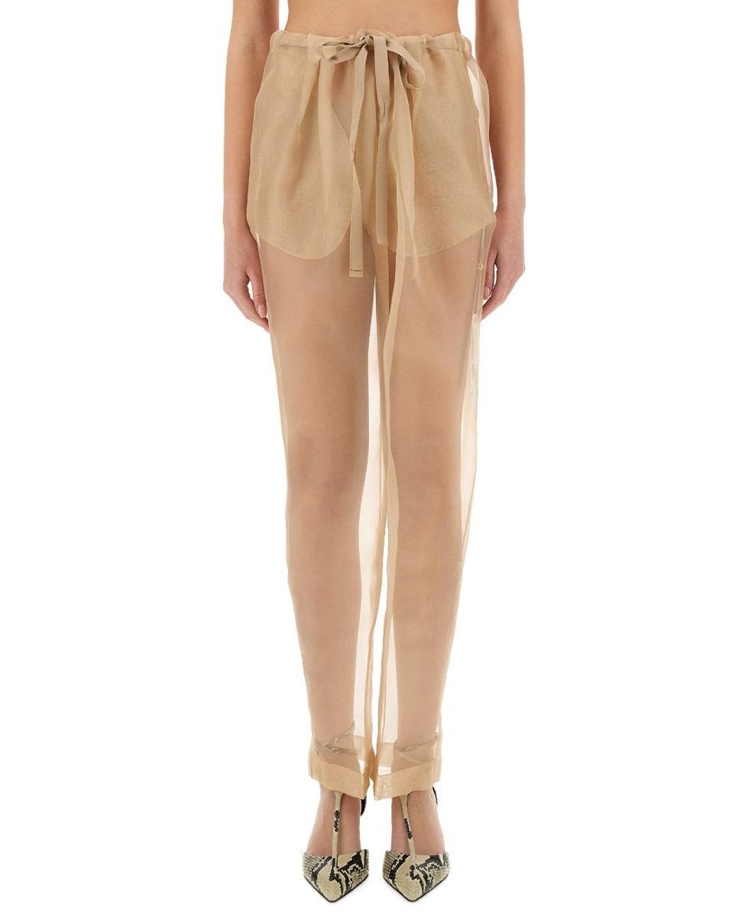 Khaite Natural Pants Trenton