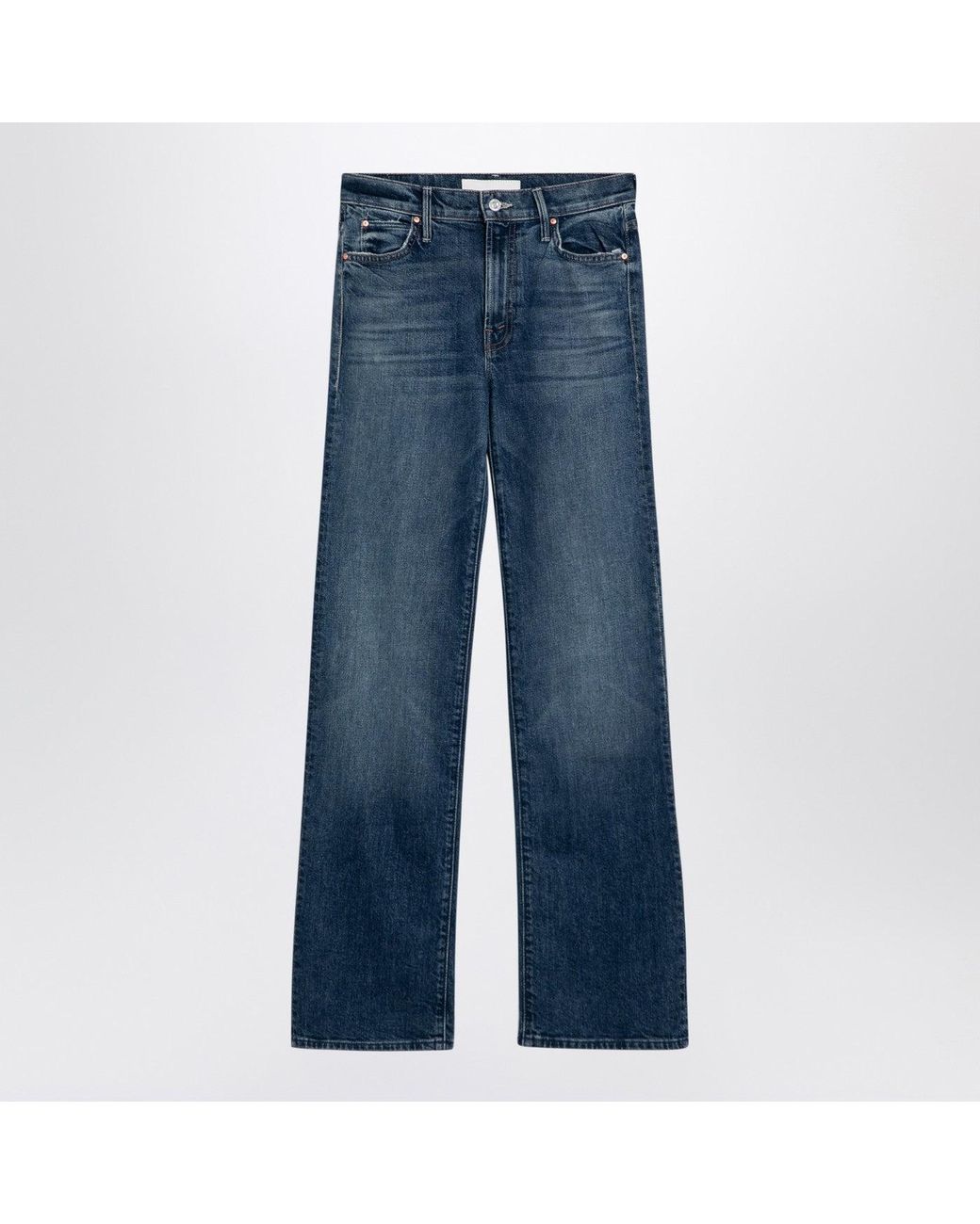 Mother Blue Washed Jeans The Kick It