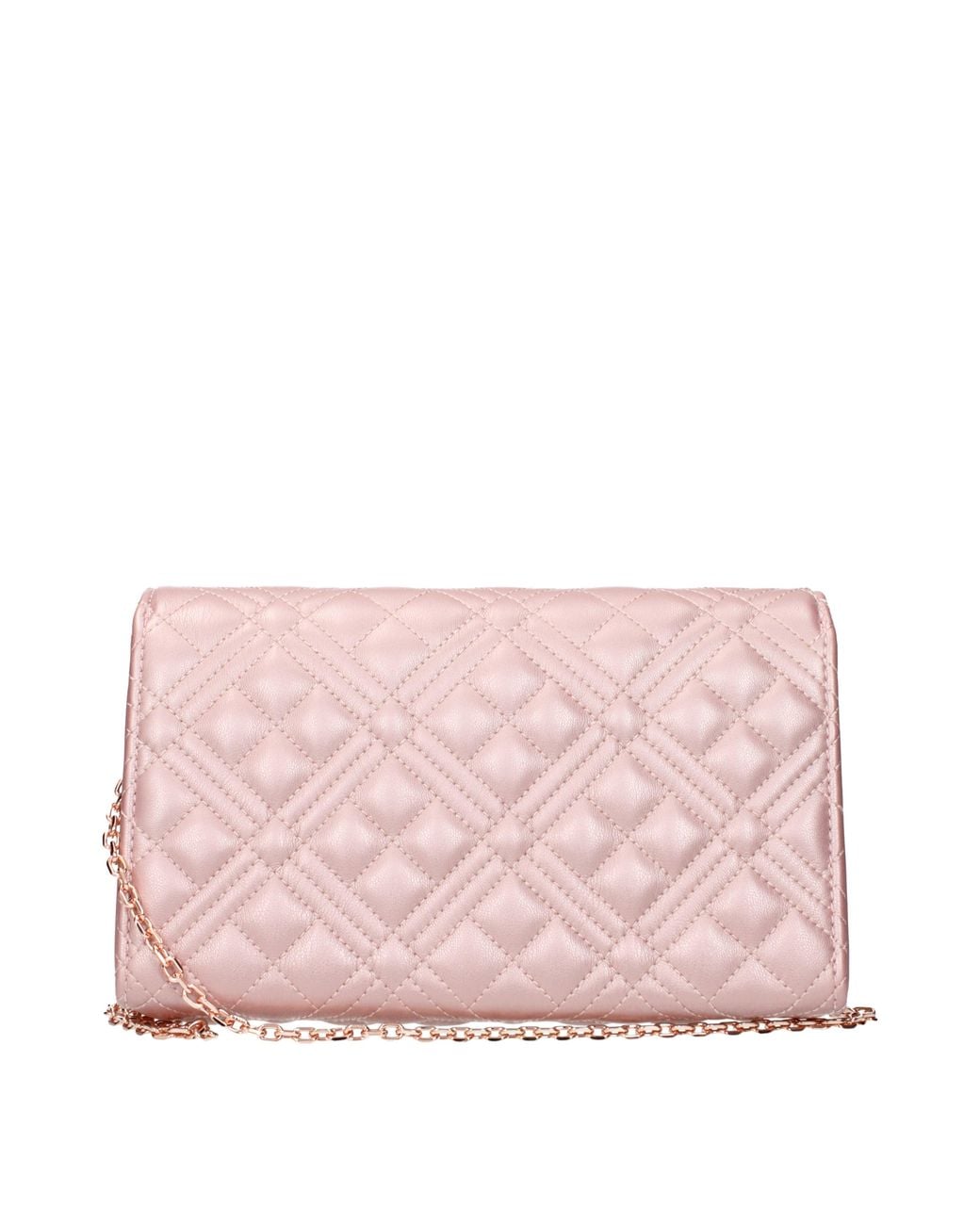 Love Moschino Pink Polyurethane Bag/Dusty