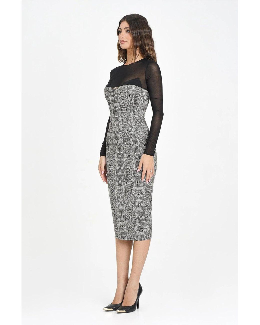 Elisabetta Franchi Gray Dress