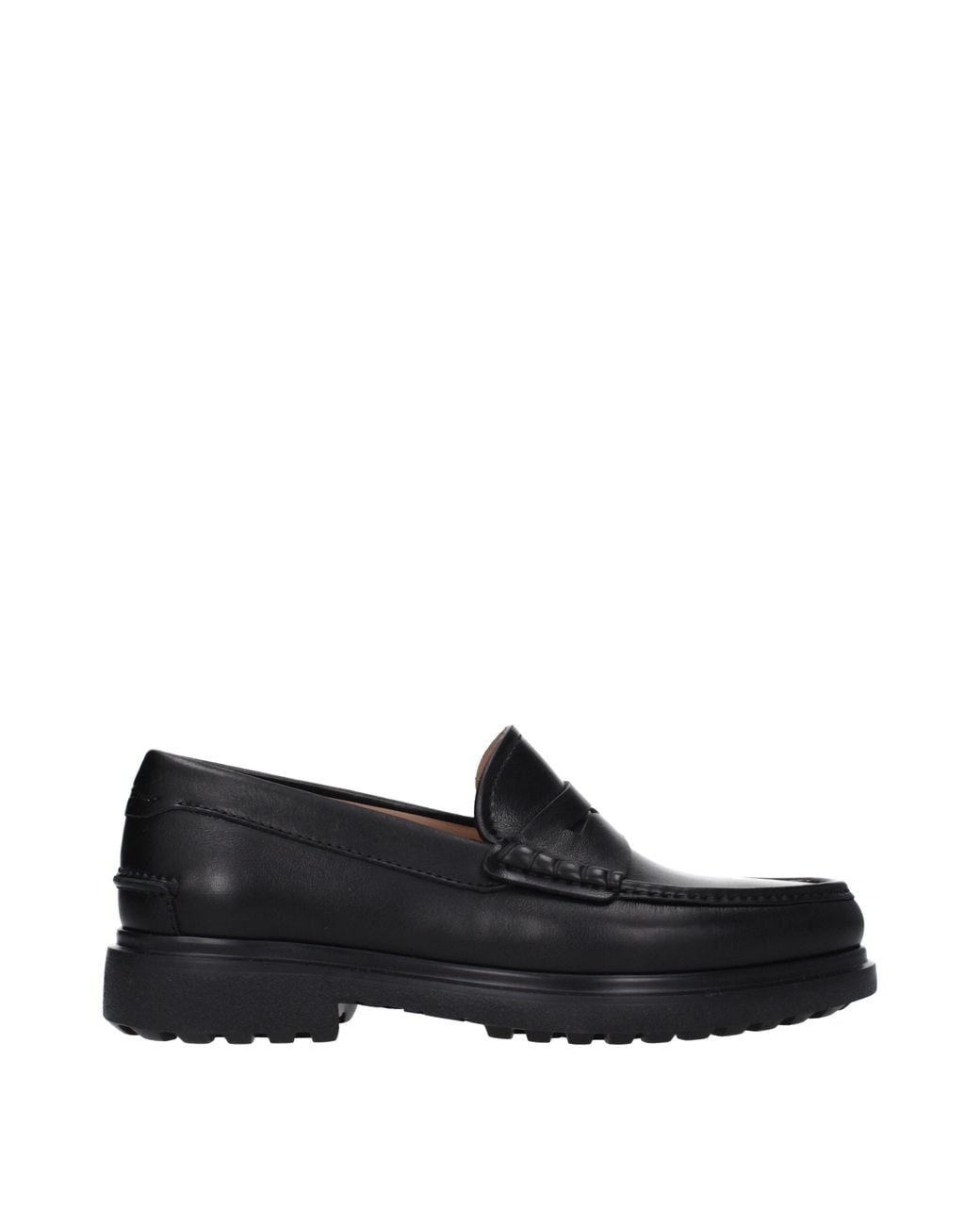 Ferragamo Black Pittsburgh Leather Loafers