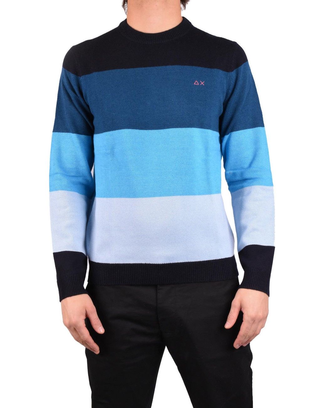 Pulls Multicolore Sun 68 en coloris Blue