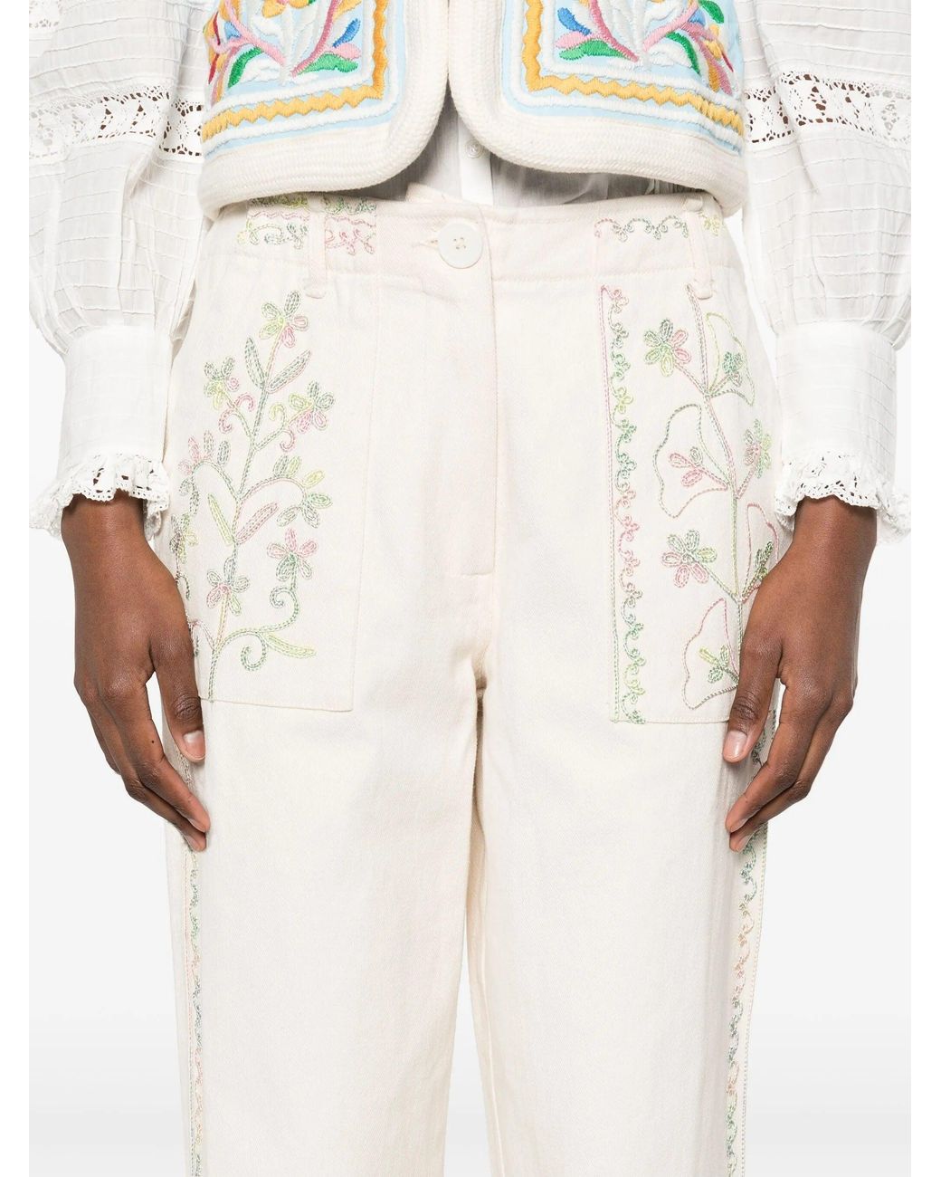 Antik Batik White Alex Pant Clothing