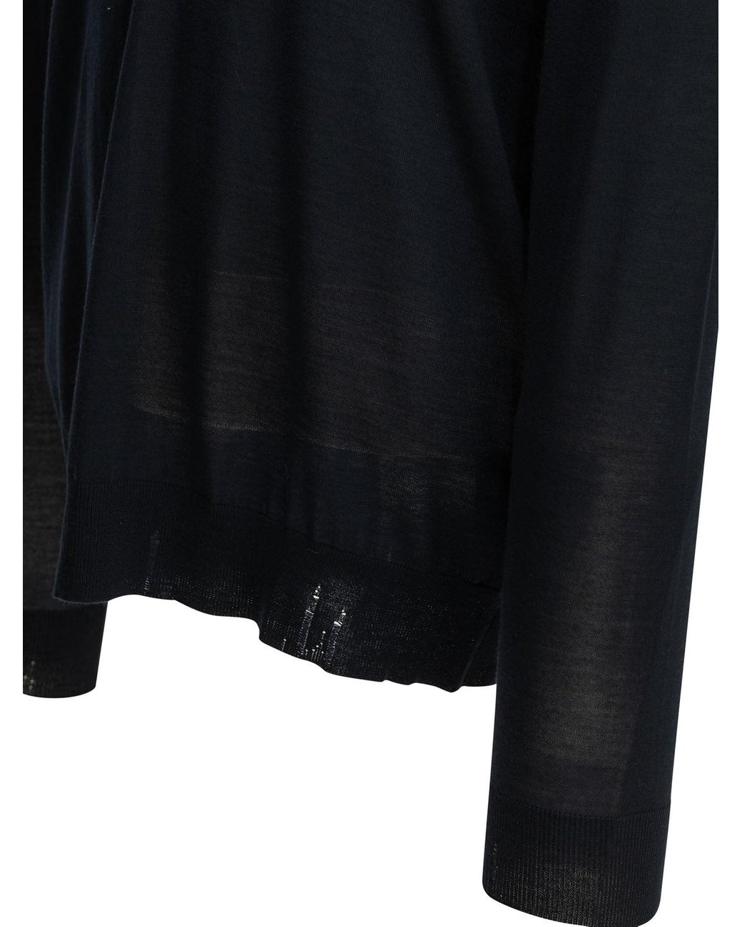 Golden Goose Deluxe Brand Blue Wool Crew Neck Sweater
