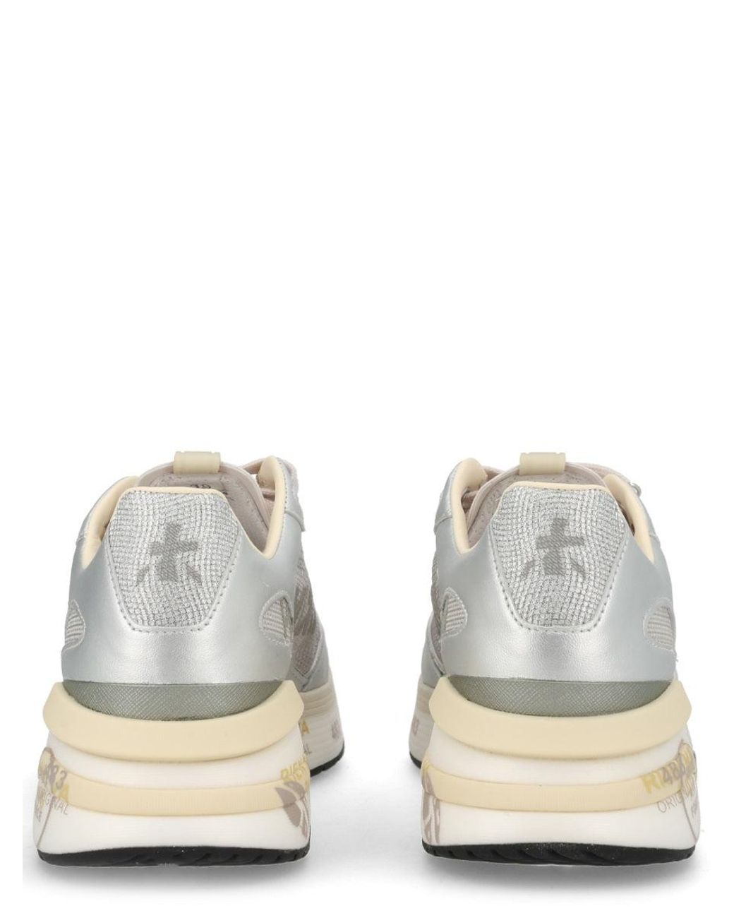 Premiata White Goat Leather Sneaker