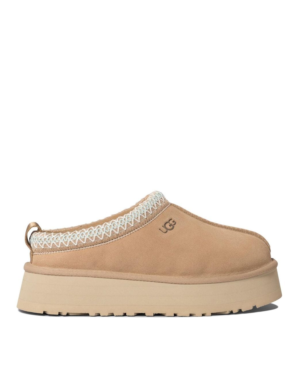 UGG Tazz Mens Size 9 Beige Casual Classic Outdoor Suede Slip On Slippers Shoes UGG Tazz Mens Size 9 Beige Casual Classic Outdoor Suede Slip  main image 3