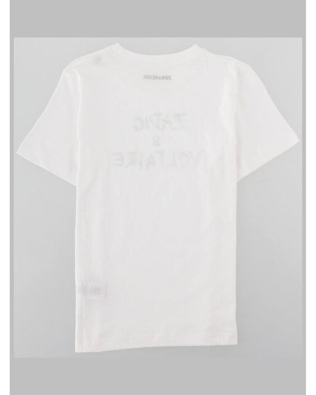 Zadig & Voltaire White Kids 100% Cotton T-Shirt