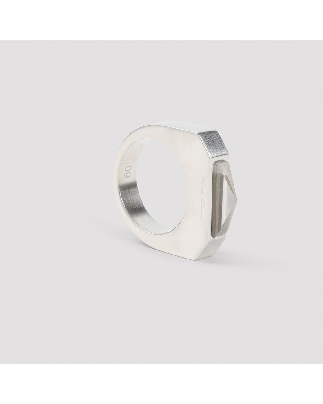 Rick Owens Metallic Hollywood Piramid Ring