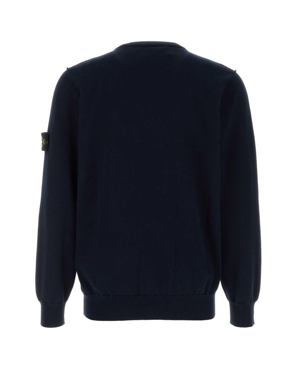 Stone Island Blue Logo Sweaters for men