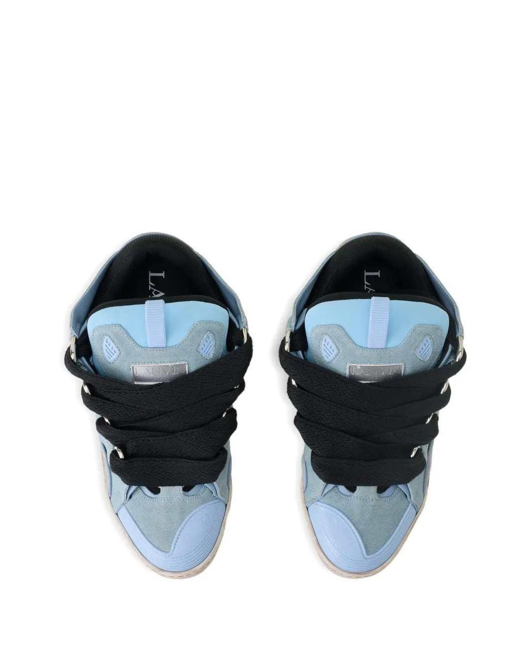 Lanvin Blue Cut-Out Sneakers for men