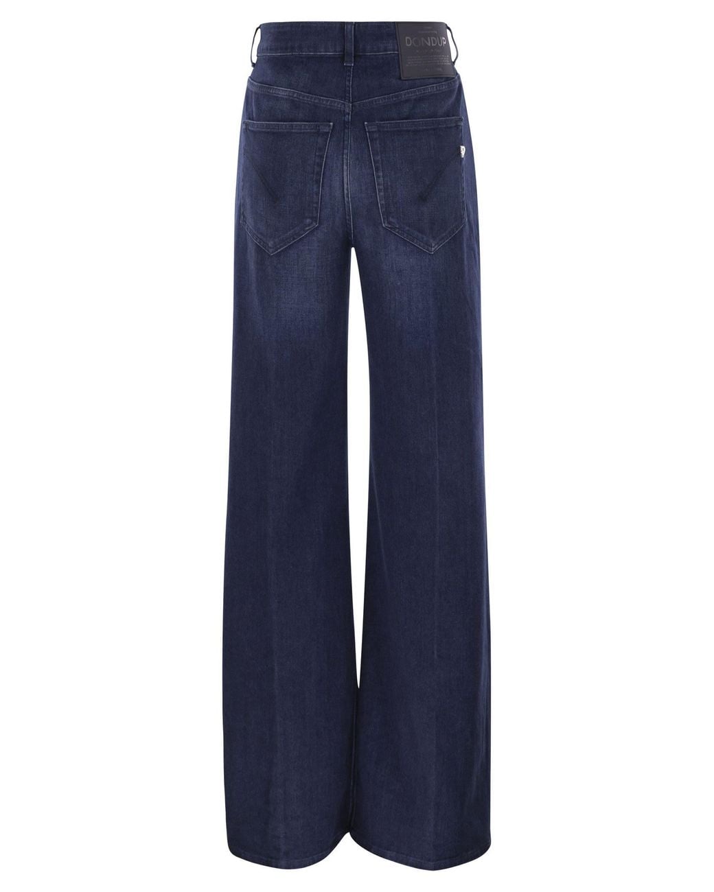 Dondup Blue Beatrix Five Pocket Wide Leg Jeans