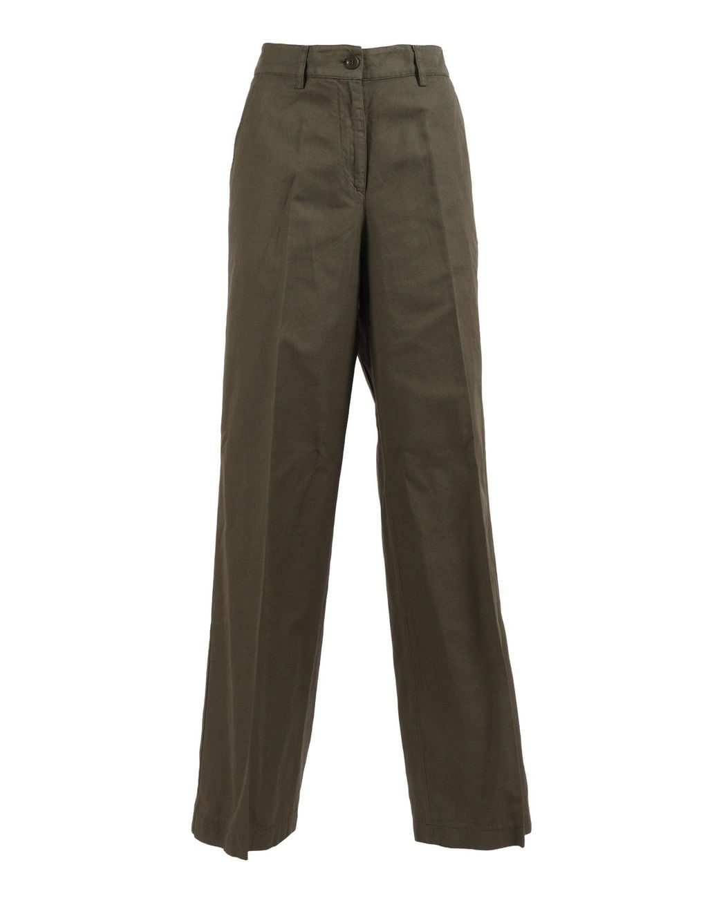 Aspesi Gray Pleated Tailored Trousers