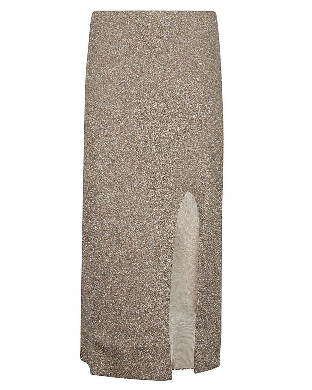Circus Hotel Viscose Midi Rok in het Gray