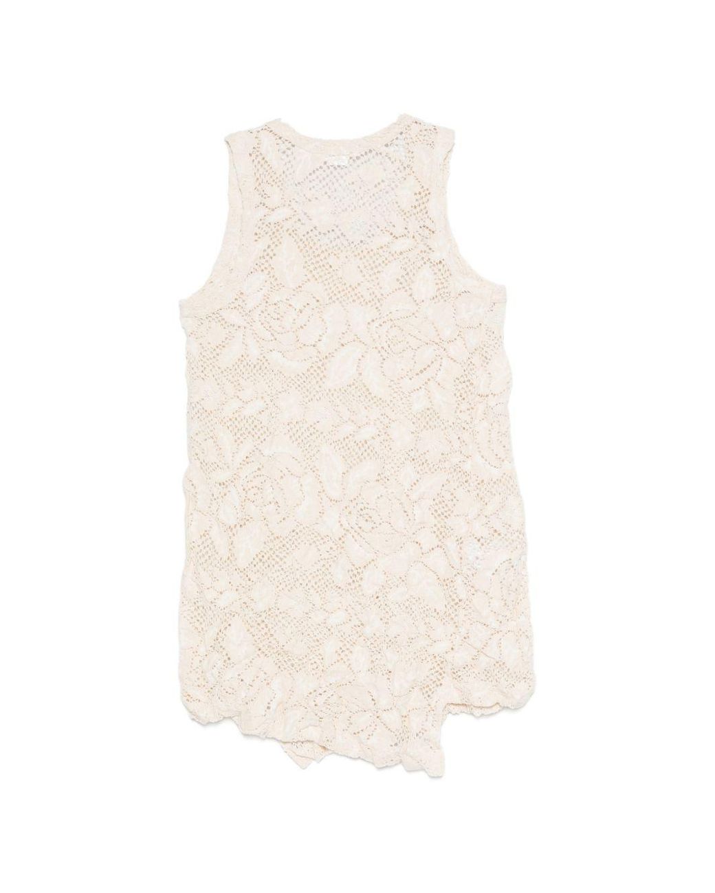 Comme des Garçons White Cotton Blend Tank Top