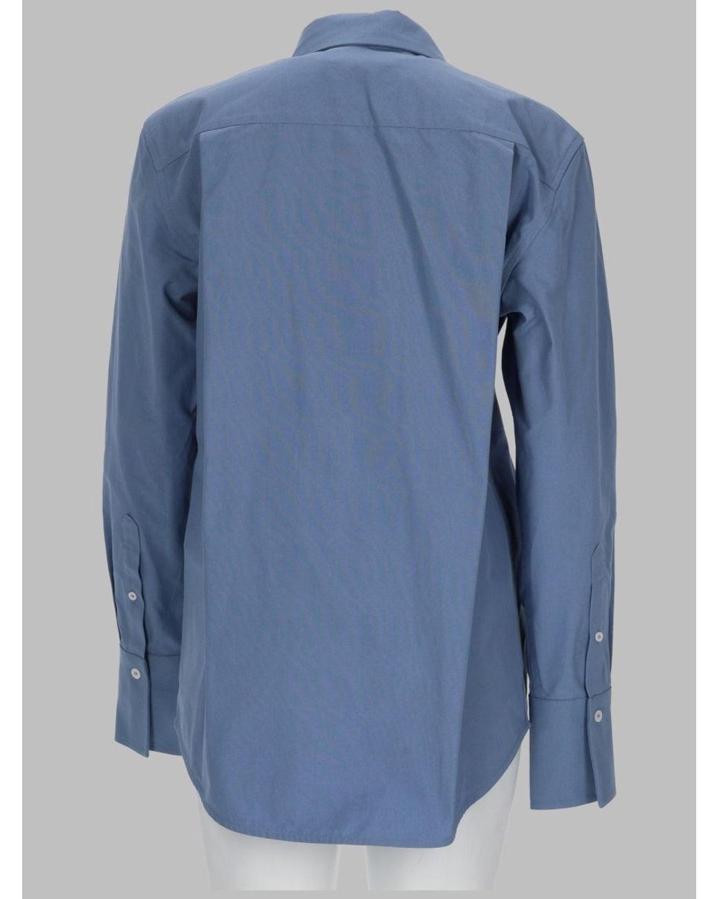 Victoria Beckham Blue Elegant Shirt For Fw26