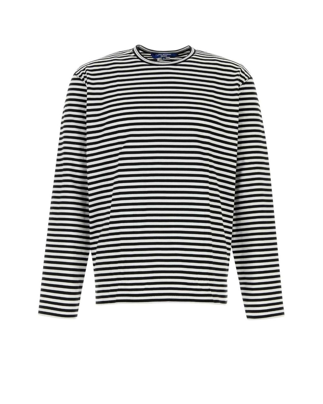 Junya Watanabe Black Embroidered Cotton T Shirt