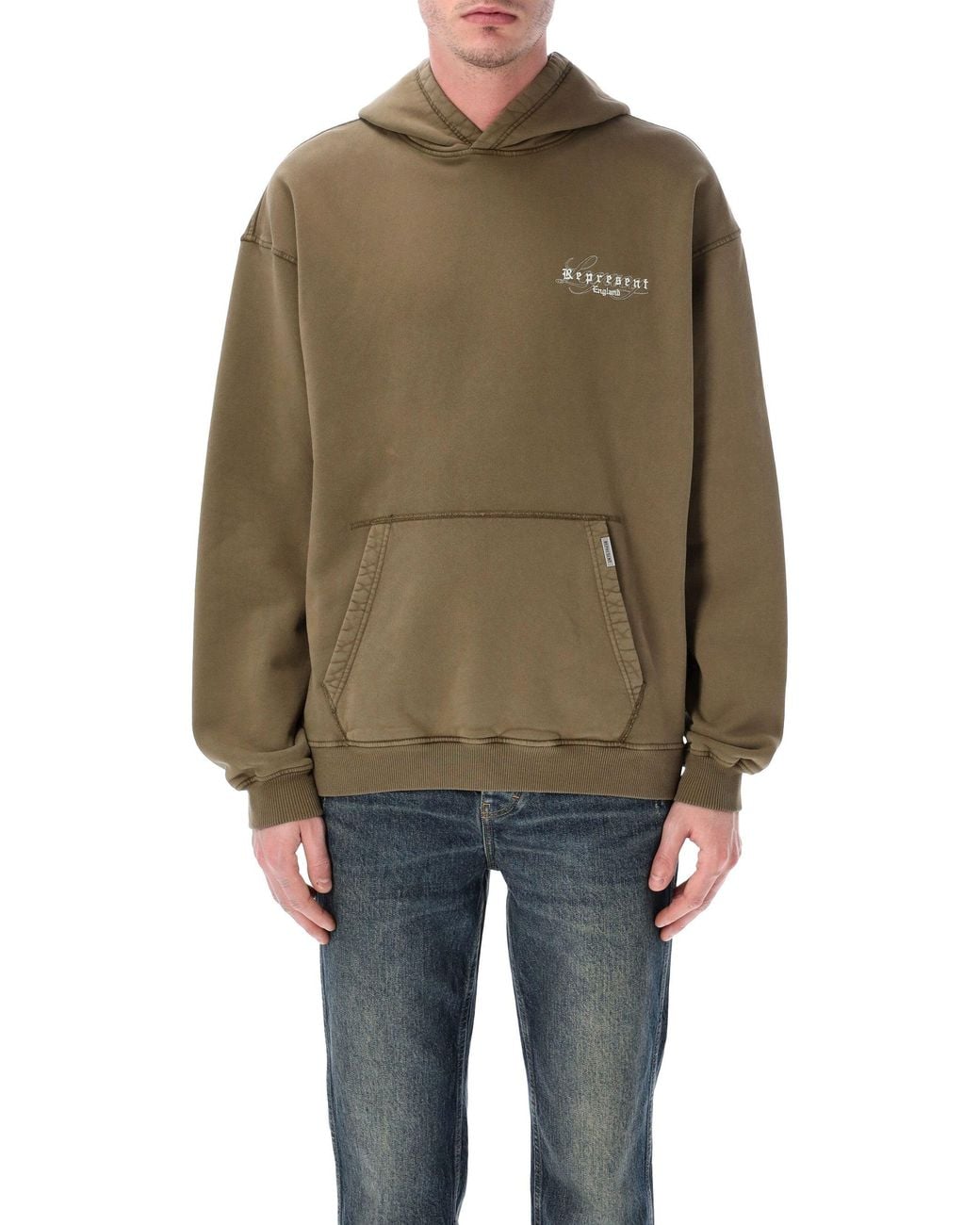 Represent Natural Legacy Overprint Hoodie for men