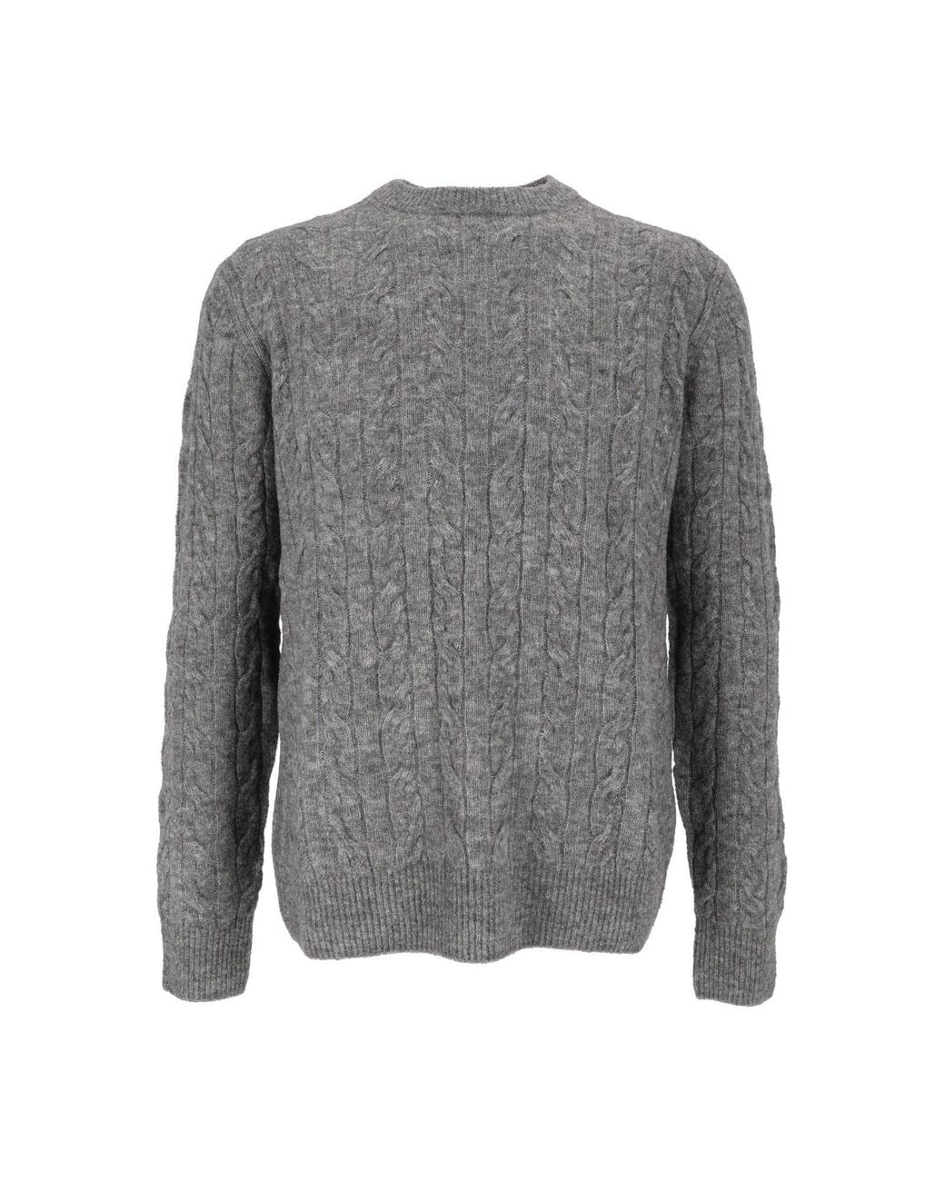 Ballantyne Gray R Neck Pullover