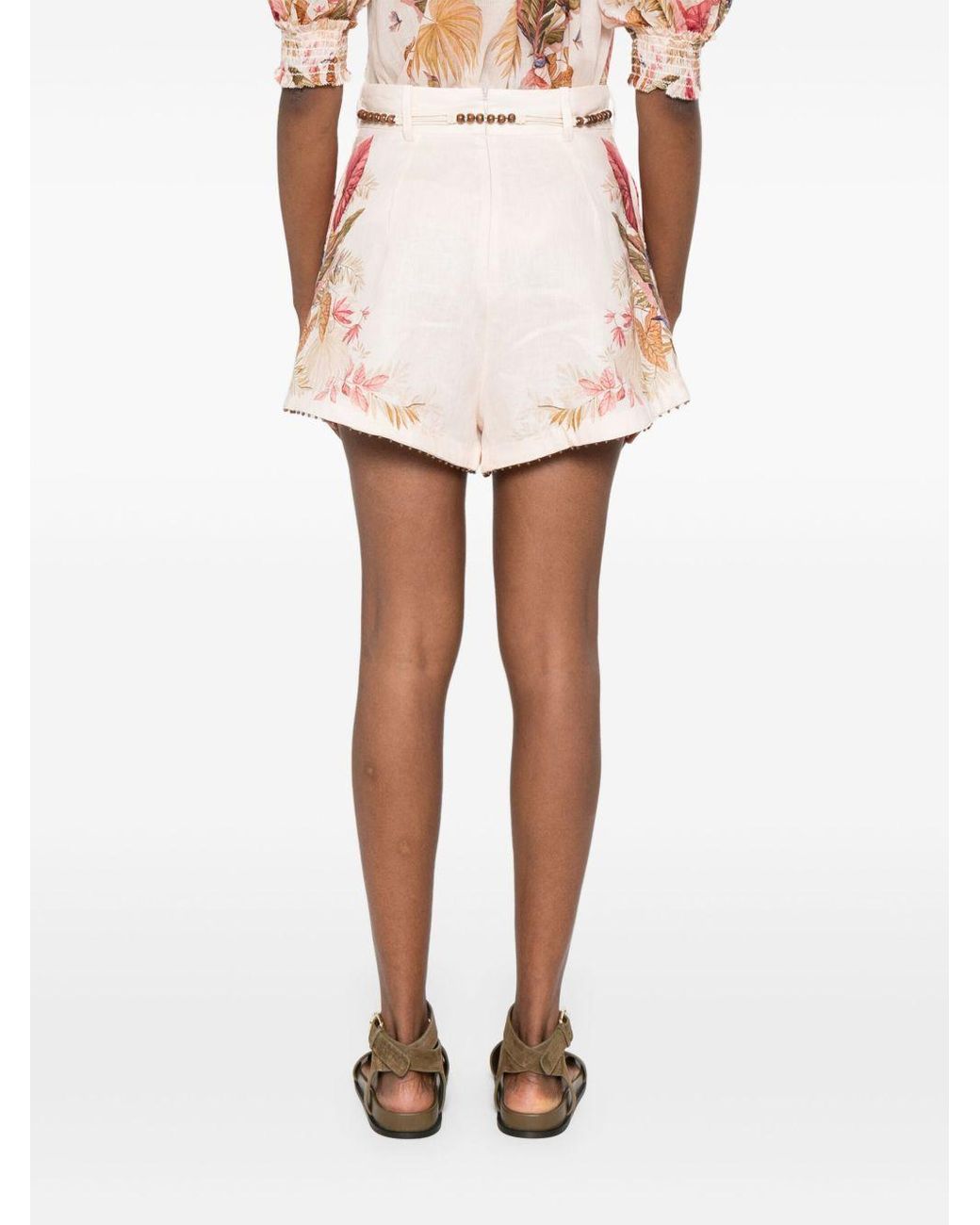 Zimmermann White Shorts