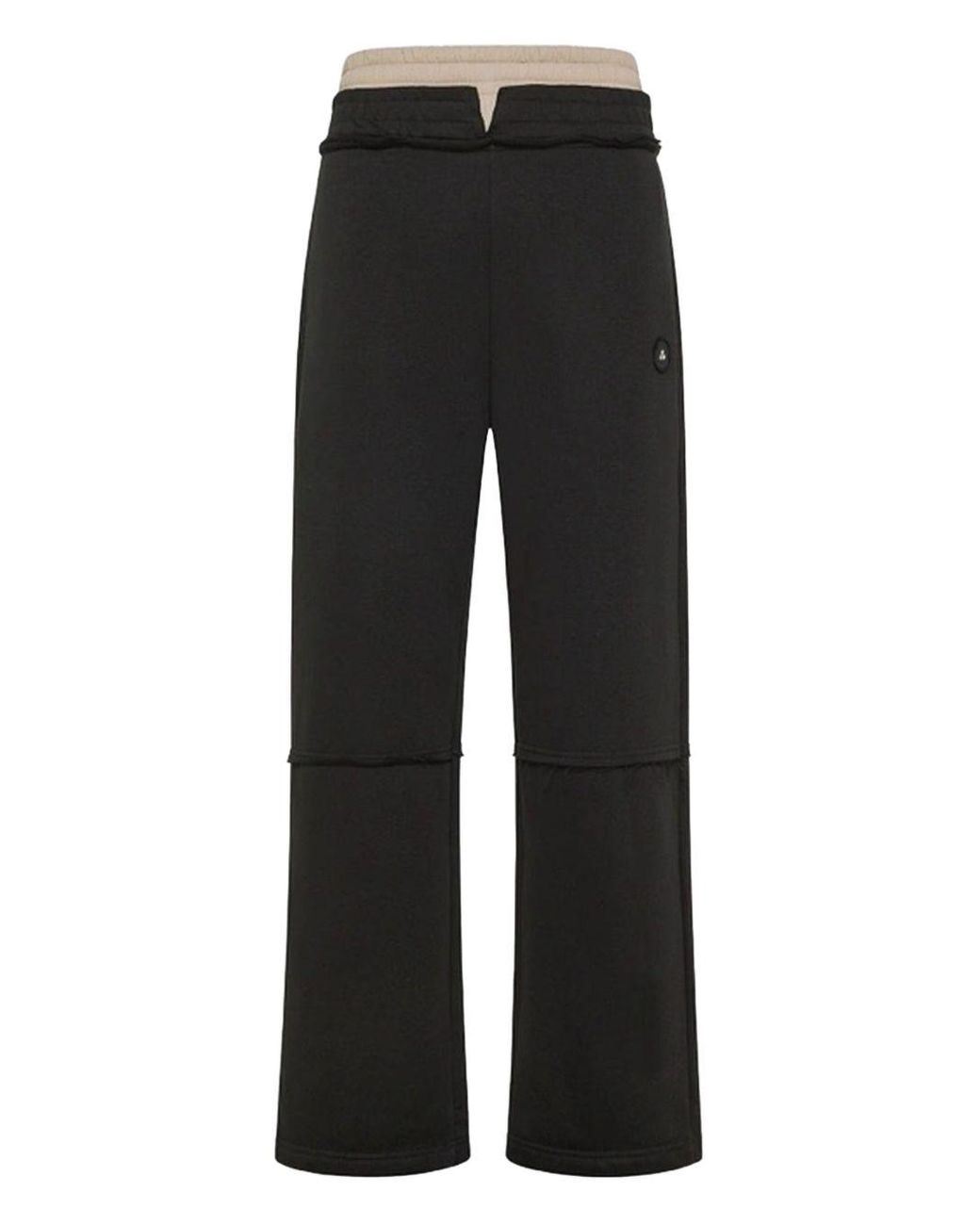 Peuterey Plurals X Tony Effe Black Monti B Mat Cotton Trousers