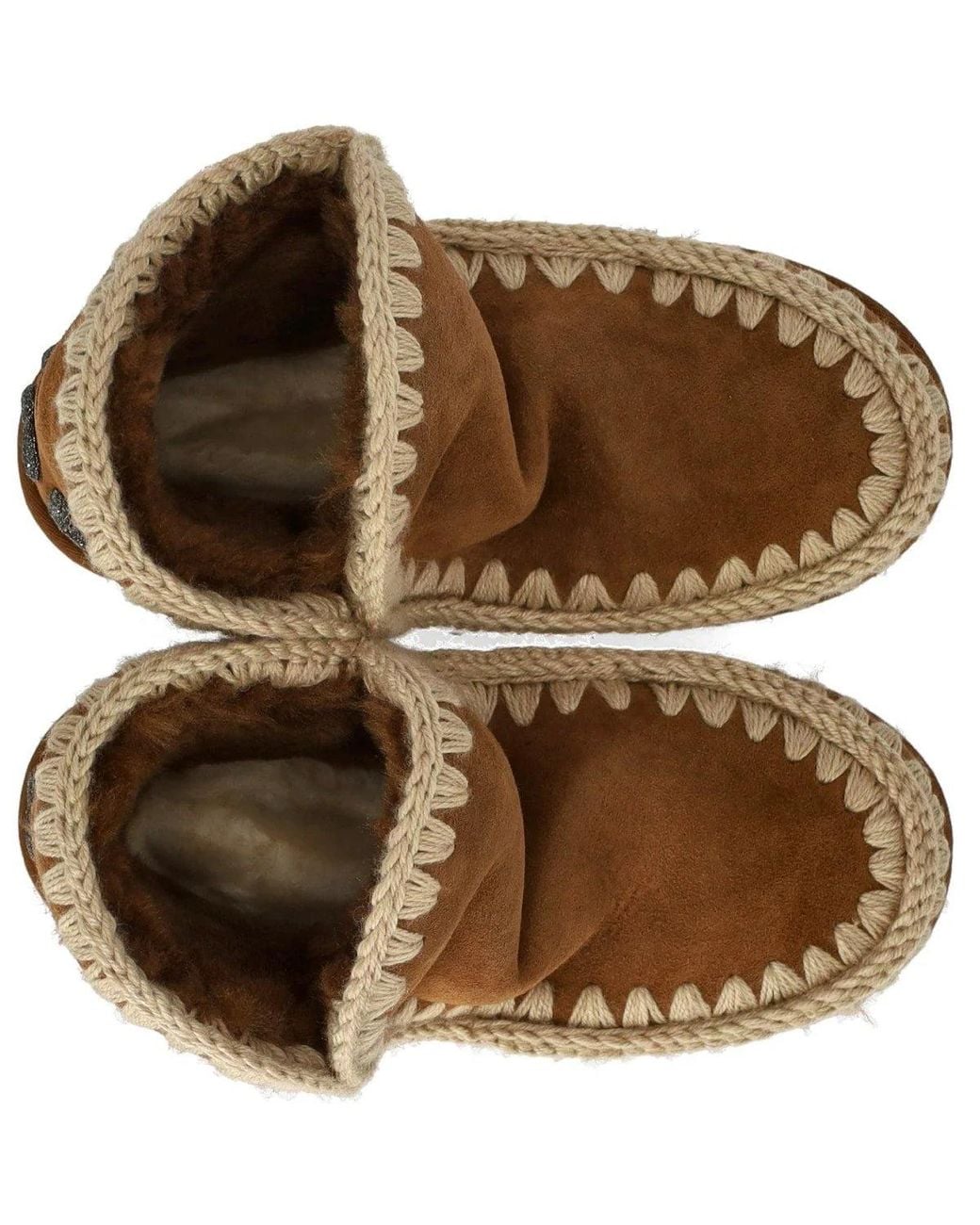 Mou Brown Eskimo Glitter Logo Cognac Boot