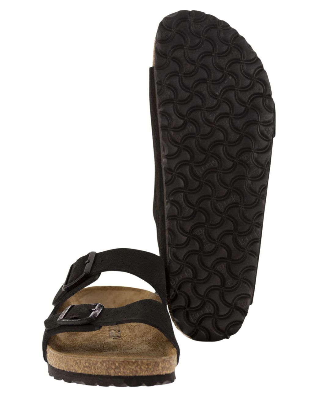 Birkenstock Black Arizona Suede Slipper