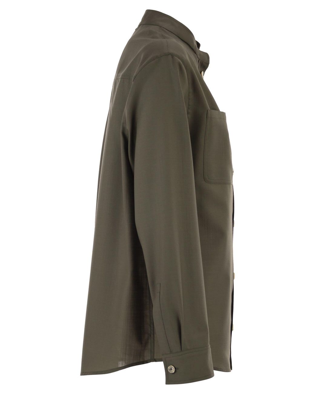 Herno Green Shirt With Chest Pockets