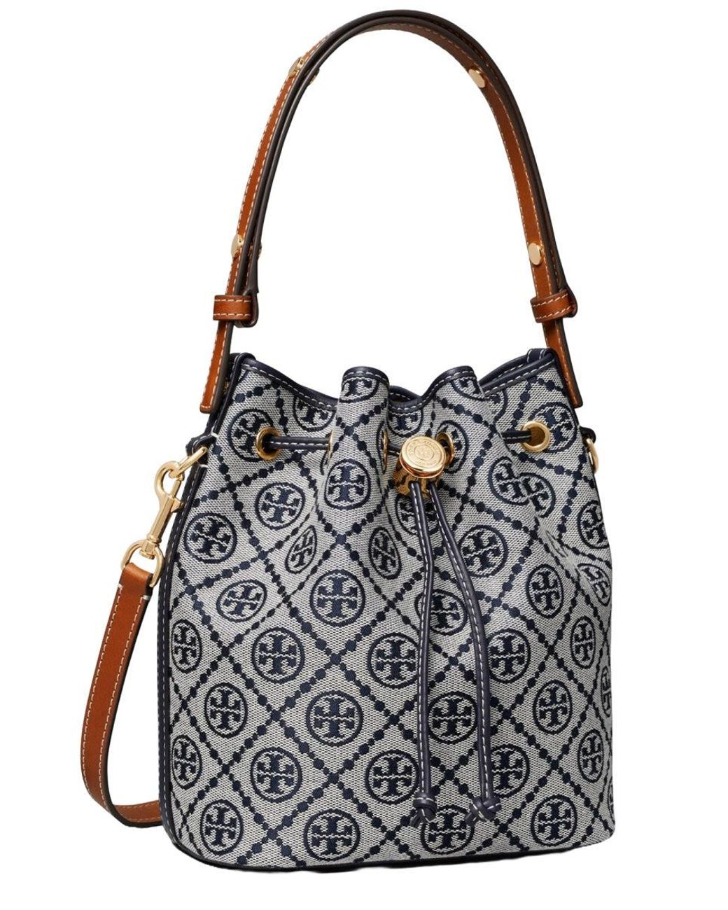 Tory Burch Black Tmonogram Bucket Bag