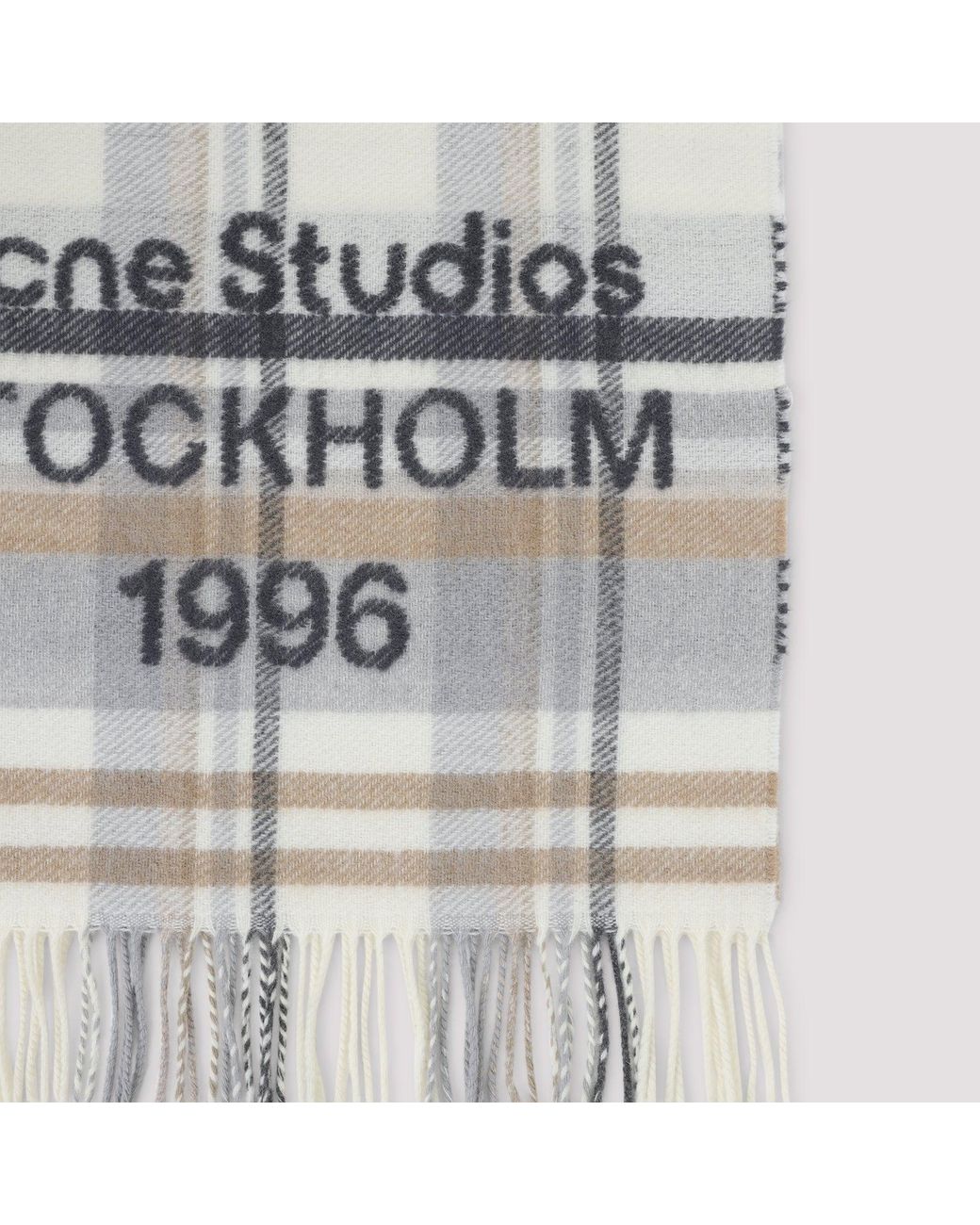 Acne Gray Ays Wool Scarf