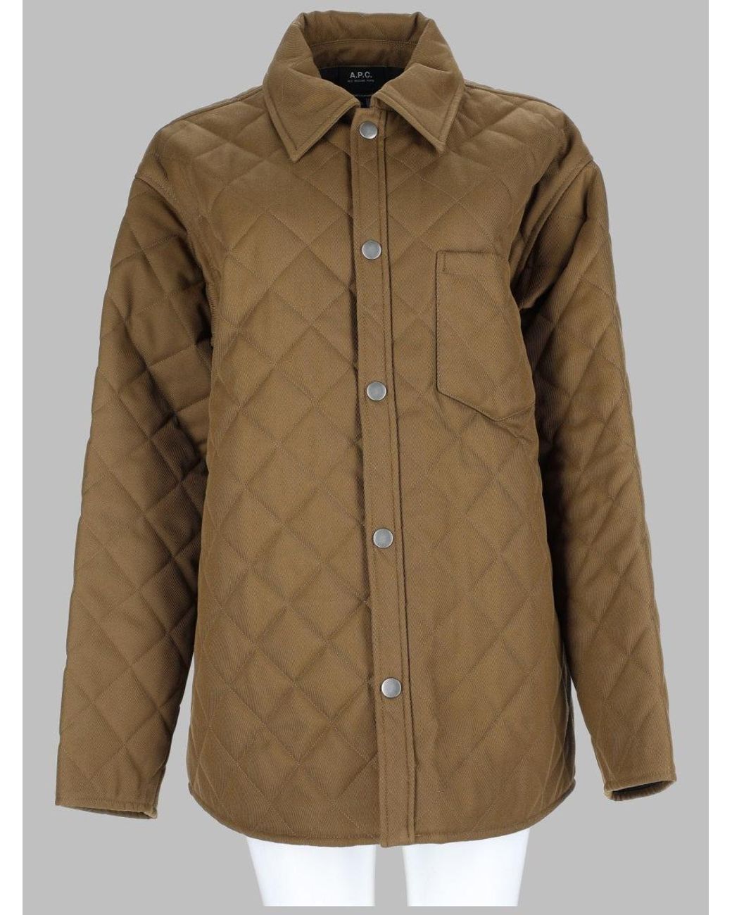 A.P.C. Green Jacket Georges Wool-Blend Polyester
