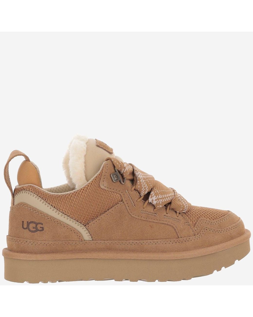 Ugg Brown Lowmel Leather Sneakers