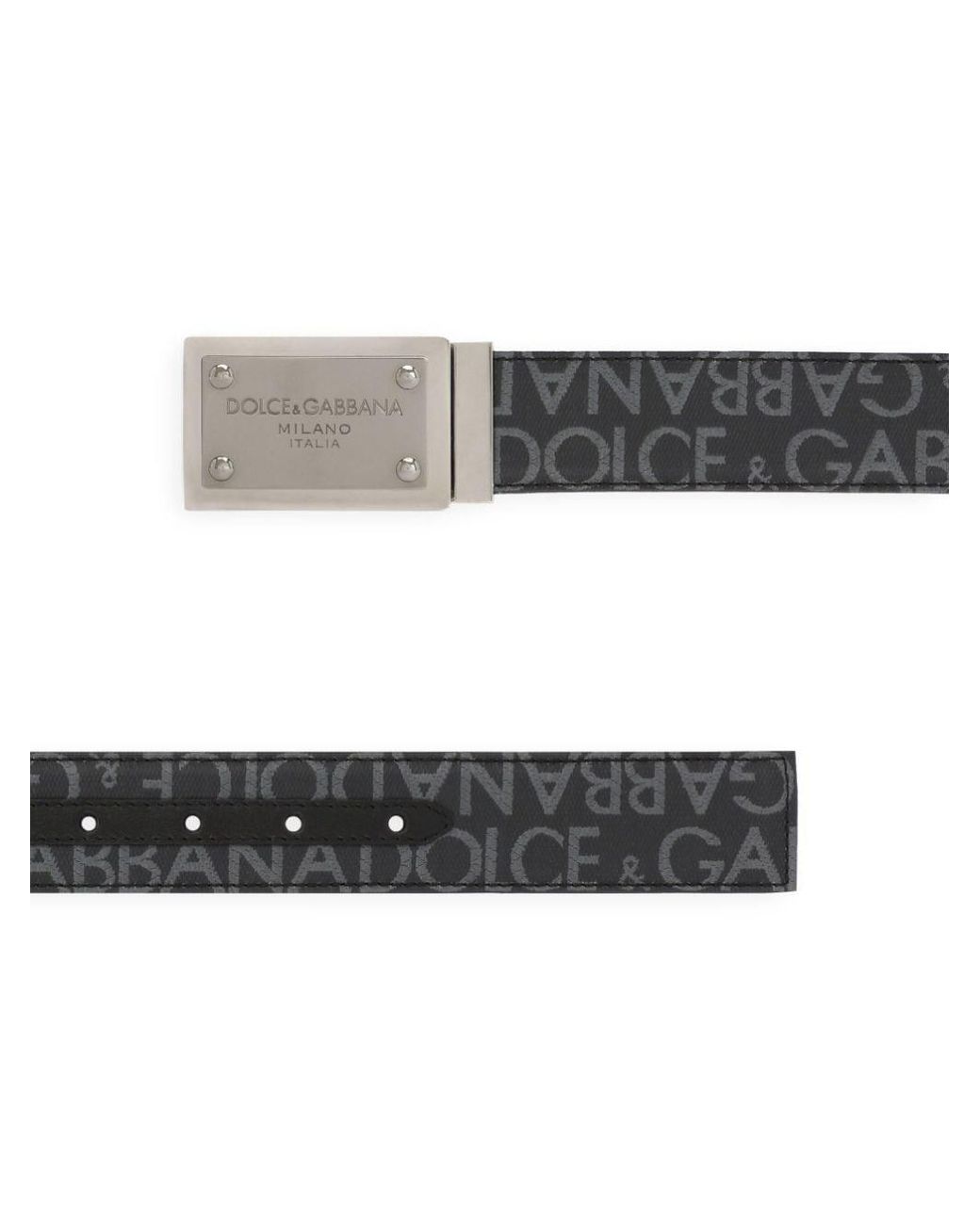Dolce & Gabbana Gray Dolce & Gabbana Belt Accessories for men