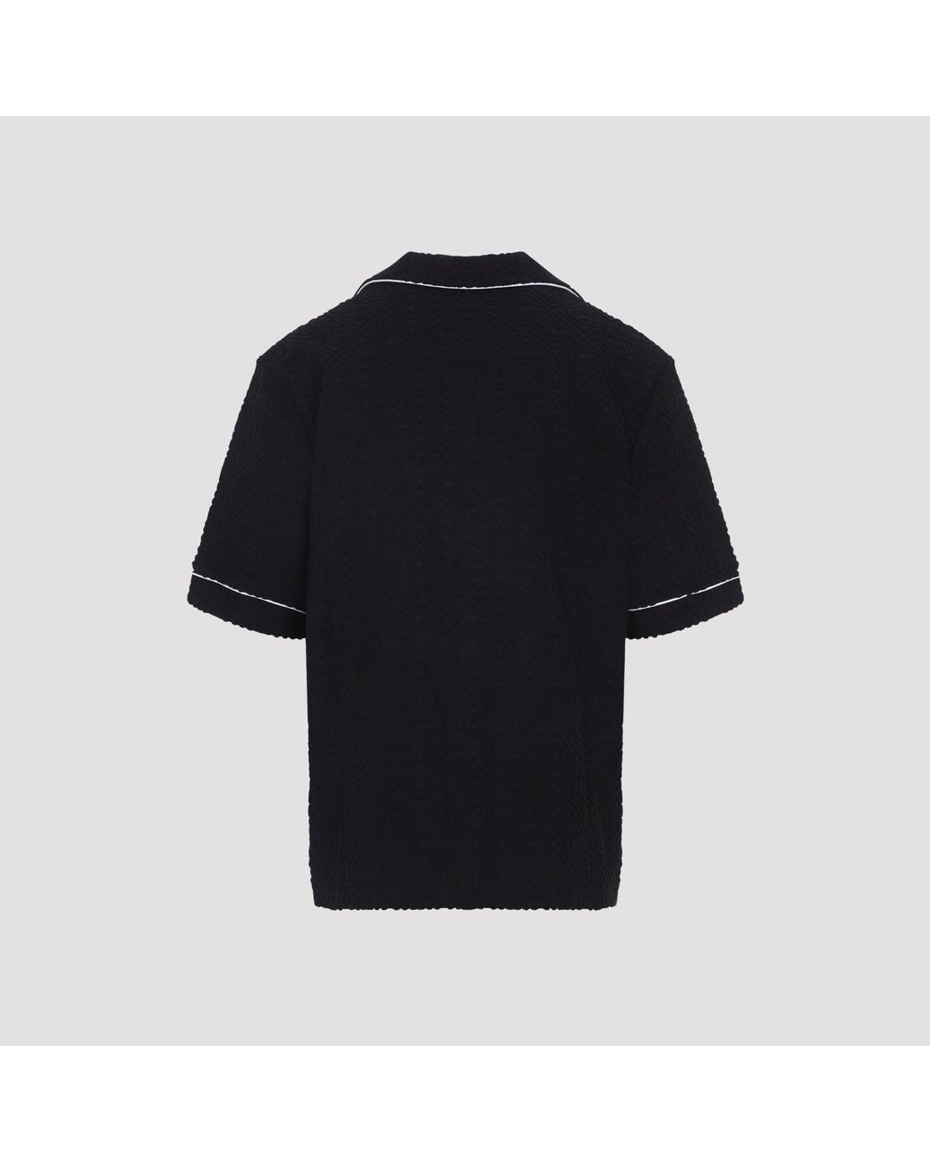 Casablanca Black Towelling Monogram Shirt for men