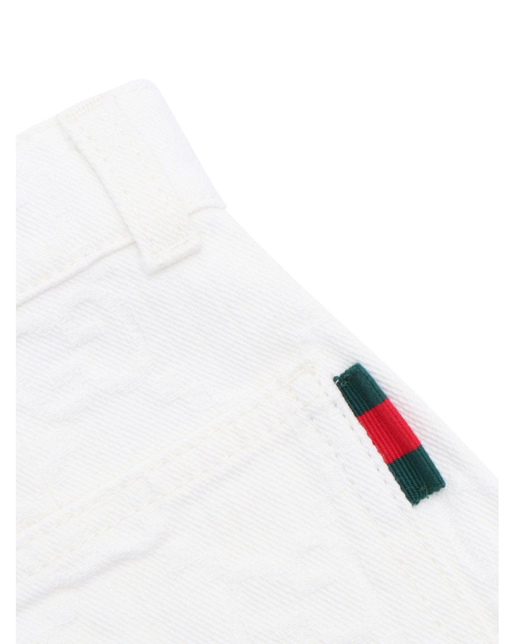 Gucci White J Mini Skirt Certified Cotton