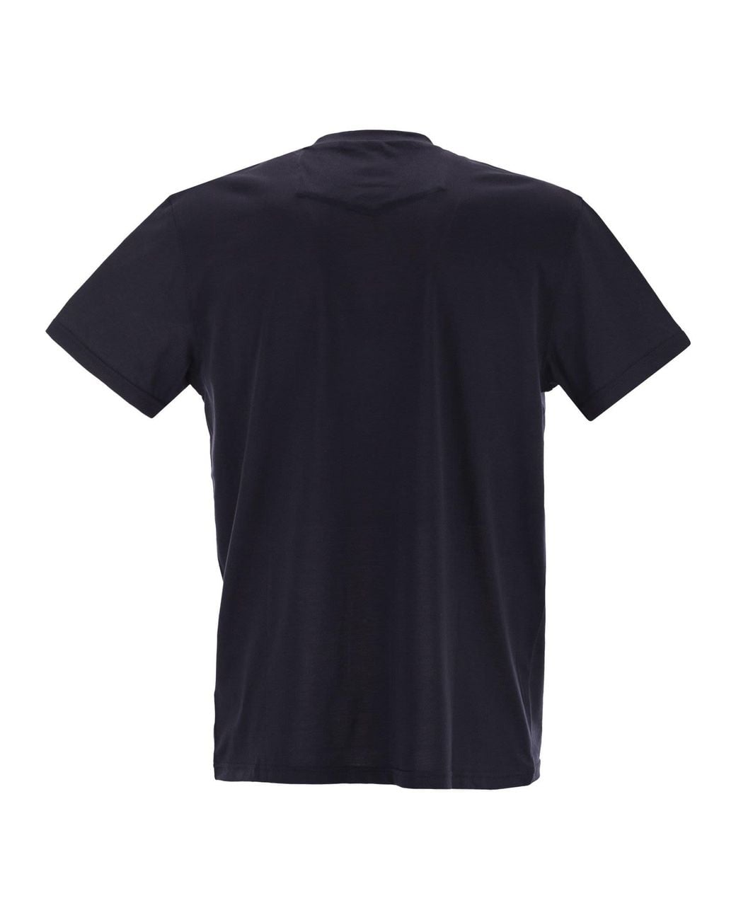 PT Torino Blue Silk And Cotton Jersey Knit for men