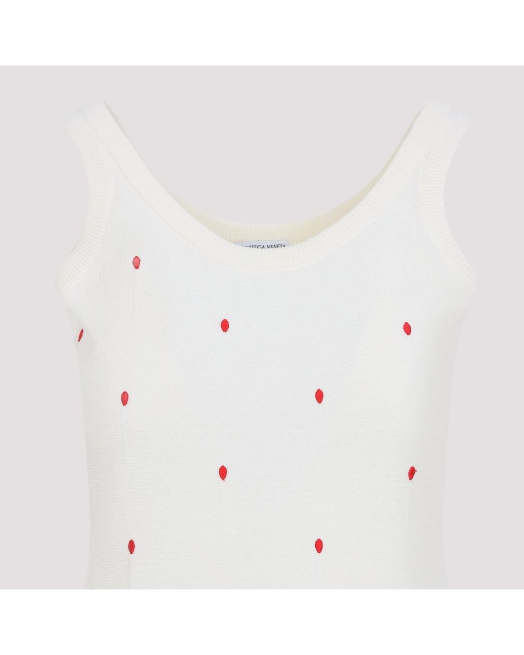 Bottega Veneta White Tank Top