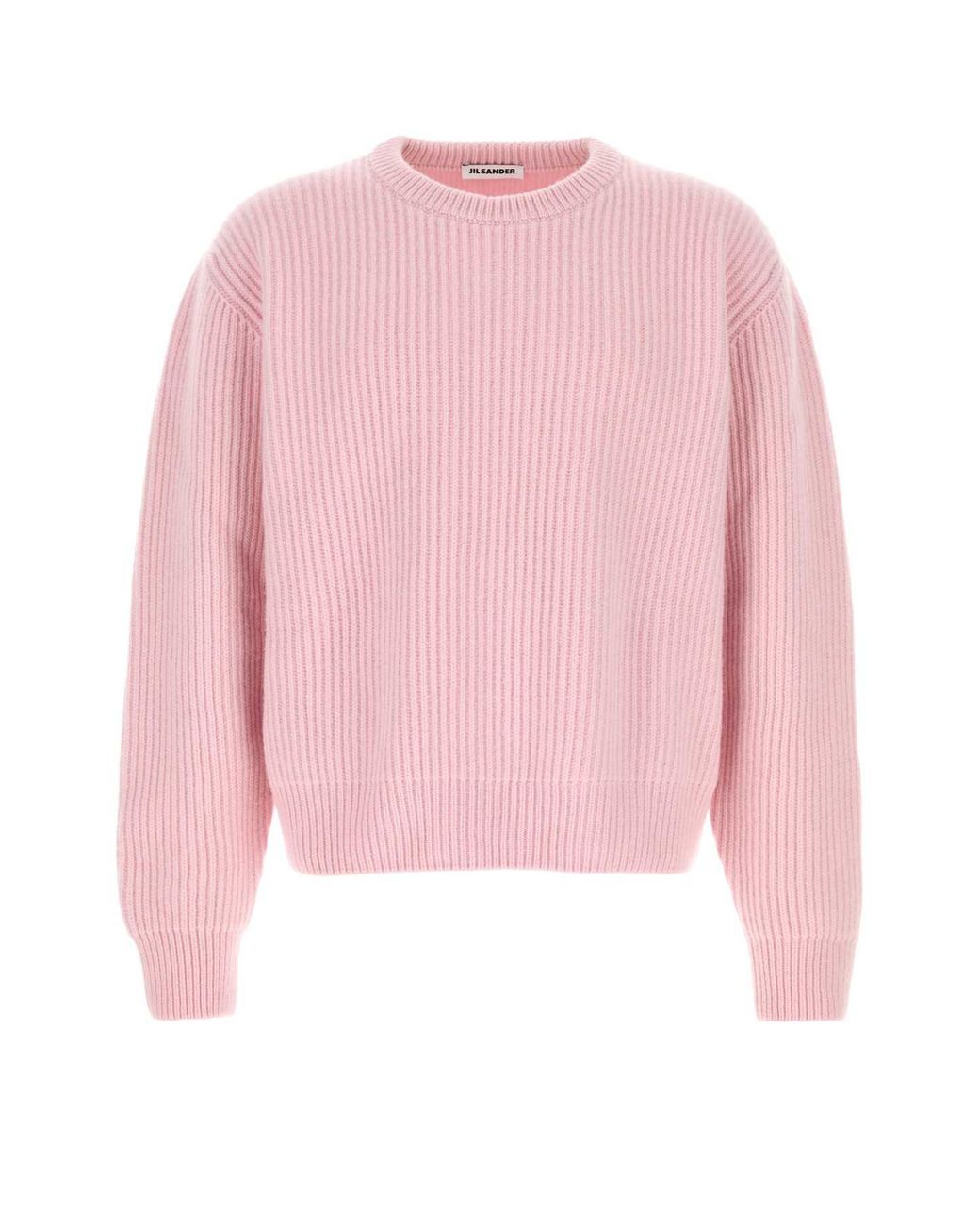 Jil Sander Pink Crew Neck Sweaters for men