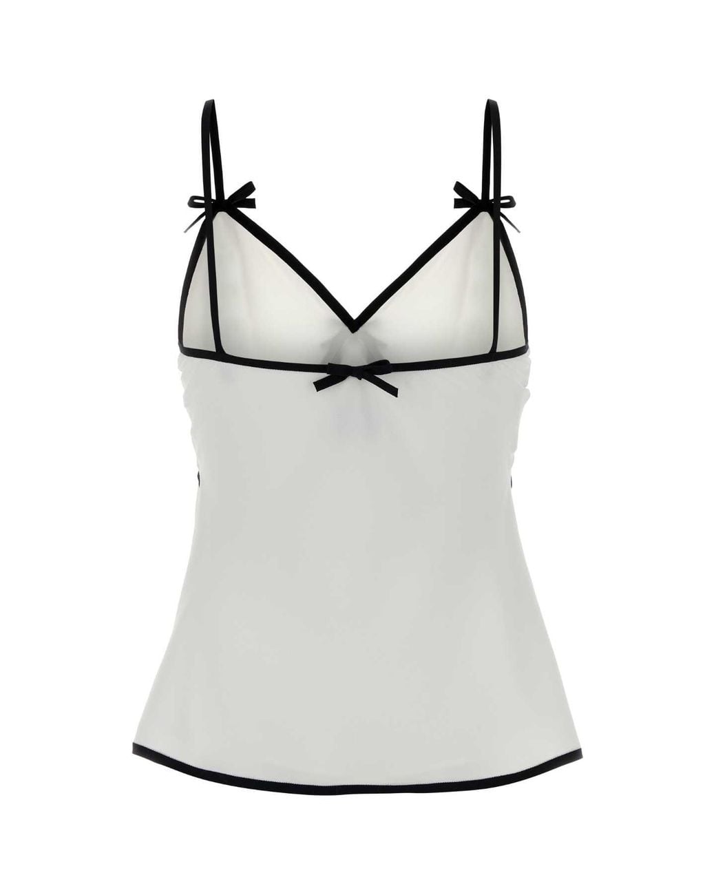 Moschino White Crepe Top
