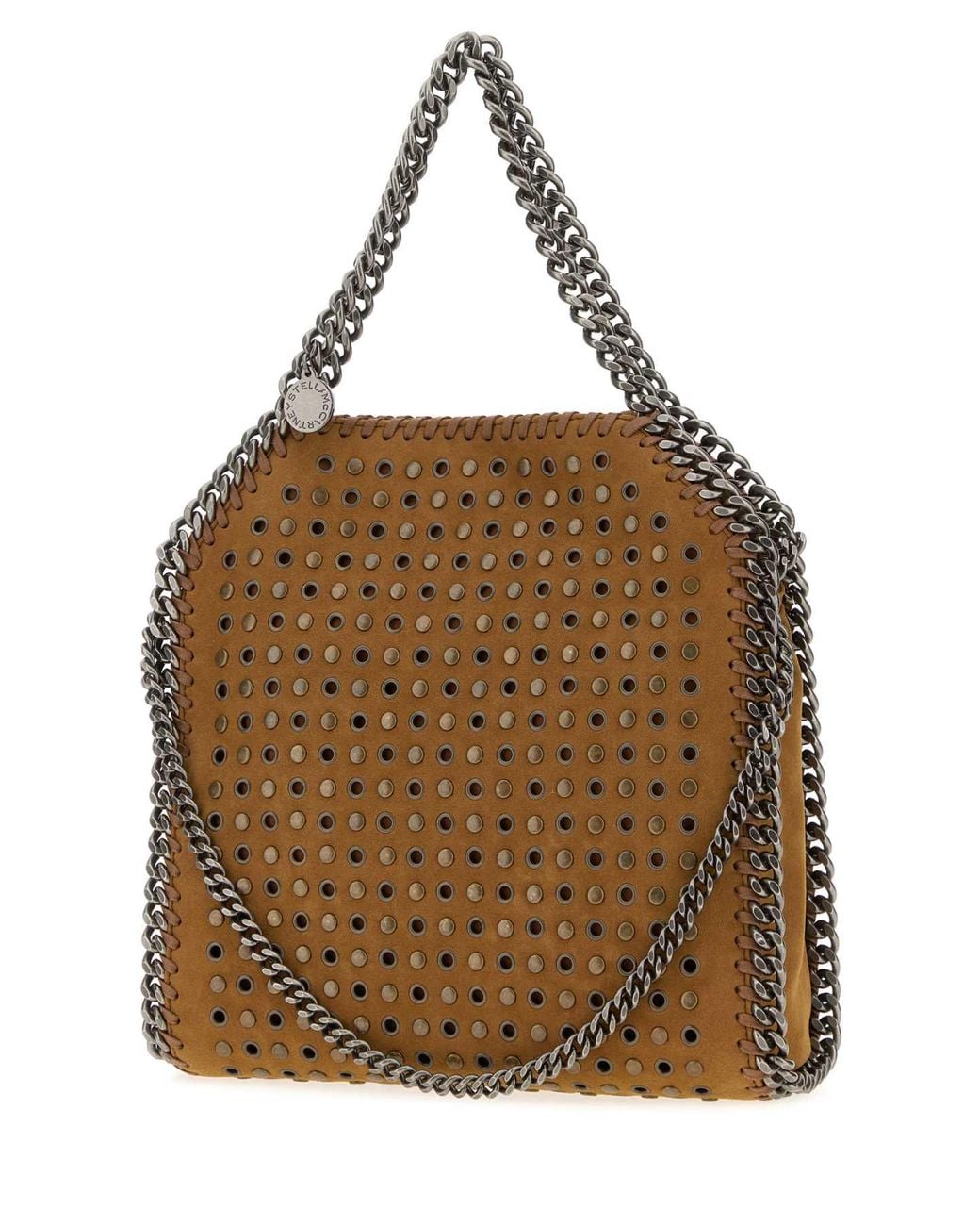 Stella McCartney Brown Camel Alter Suede Falabella Handbag