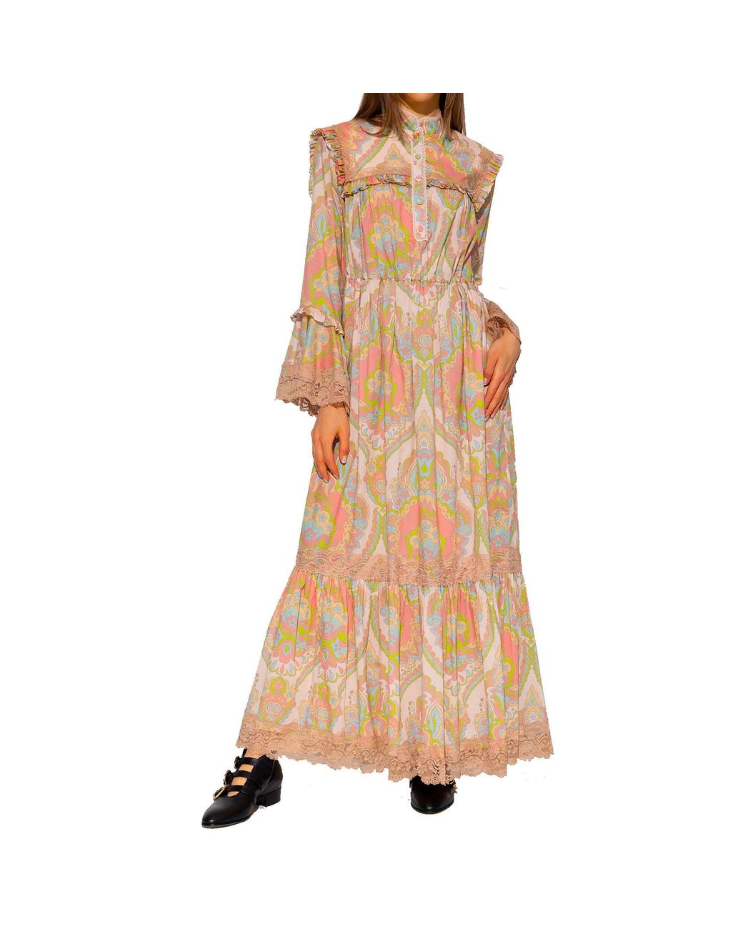Gucci Natural Mini Floral Dress