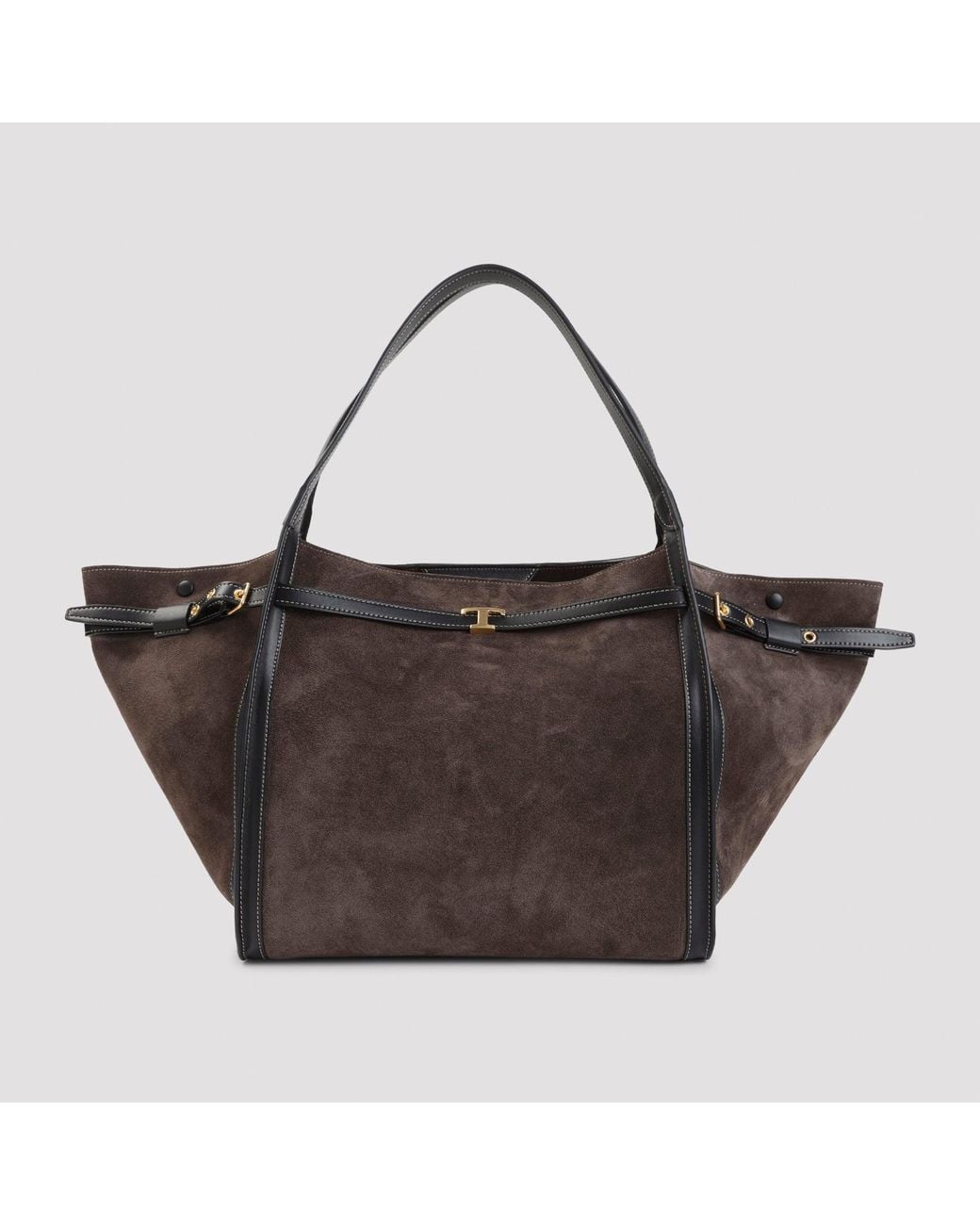 Tod's Brown Tim Medium Shopping Bag