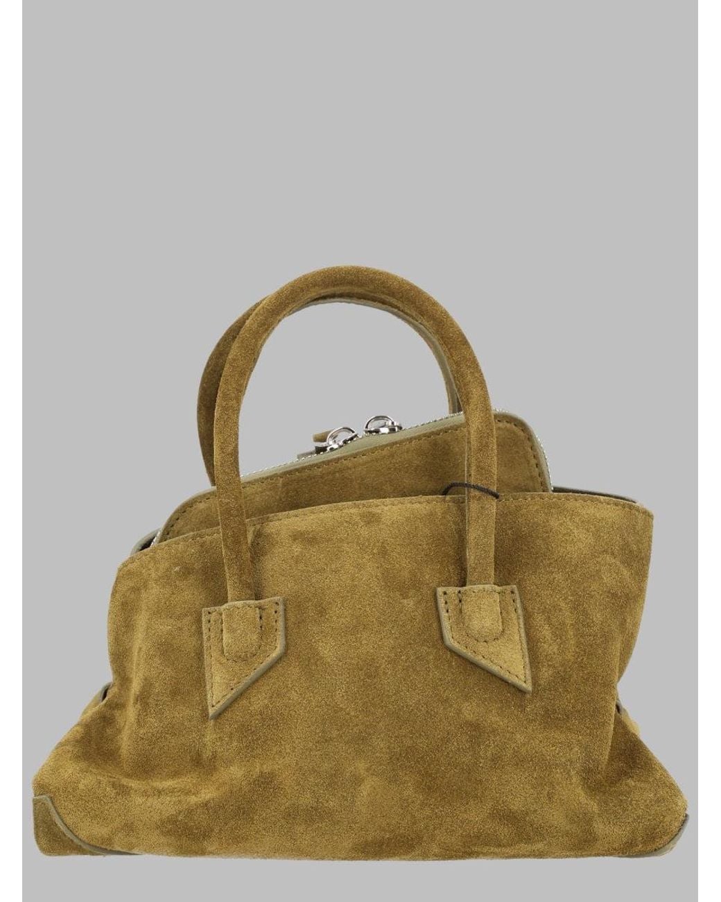 The Attico Metallic 100% Leather Shoulder Bag